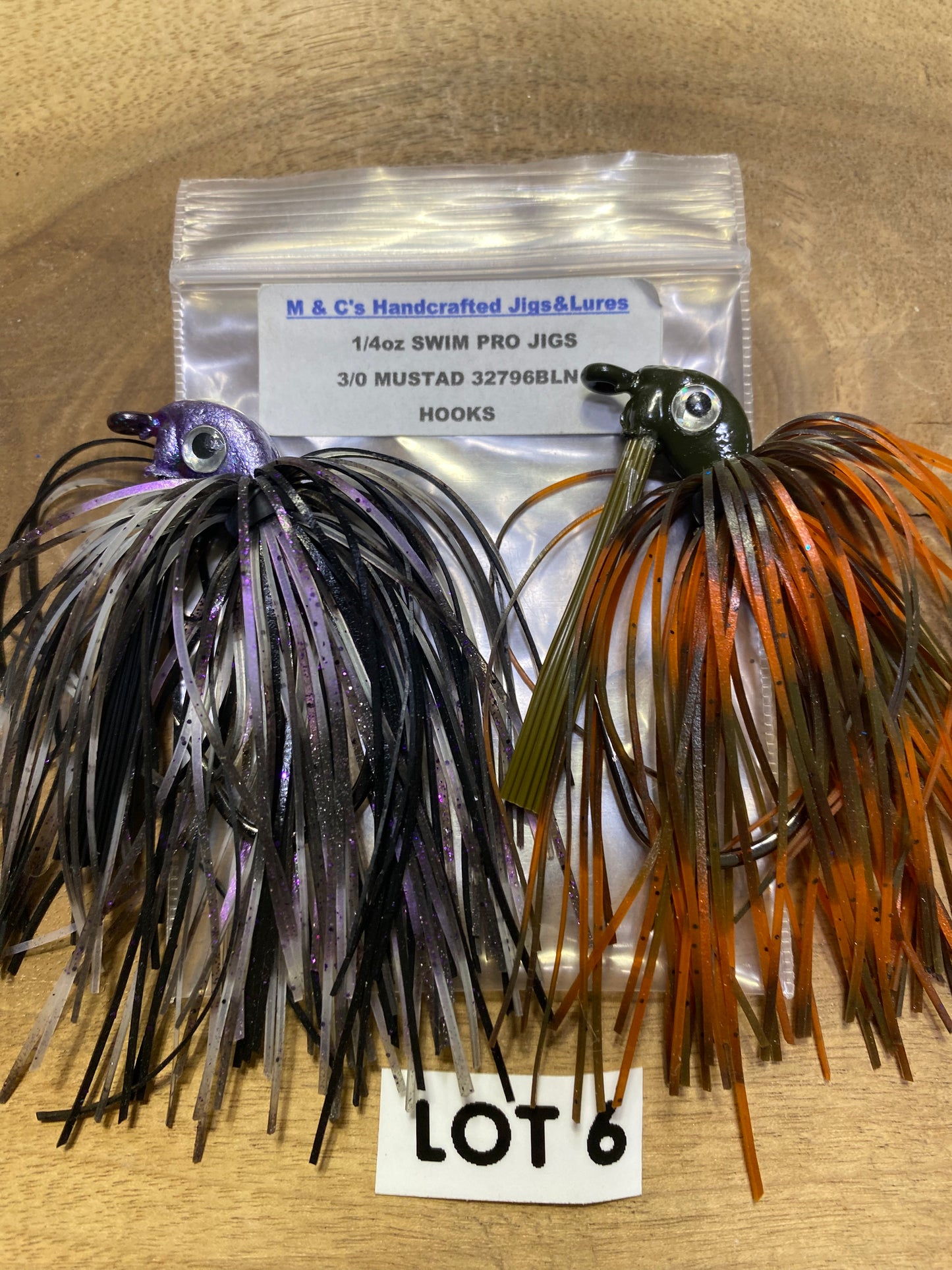 1/4oz Swim Pro Jigs These jigs have 3/0 Mustad Ultra Point hooks.