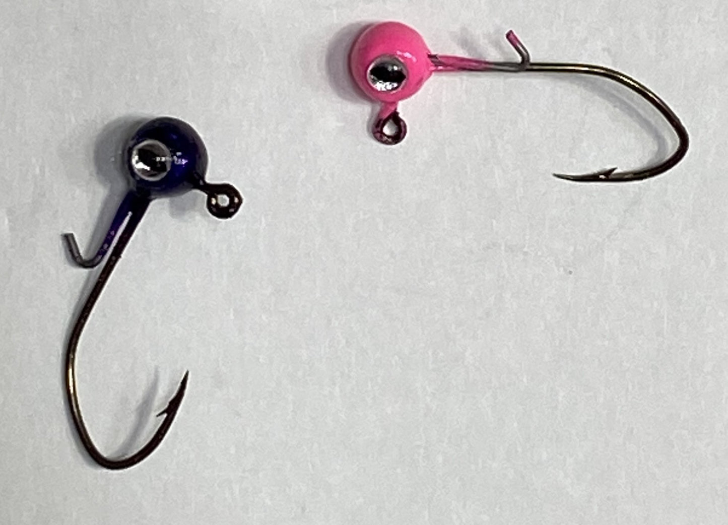 1/32oz freestyle jig heads painted different colors 10 pcs