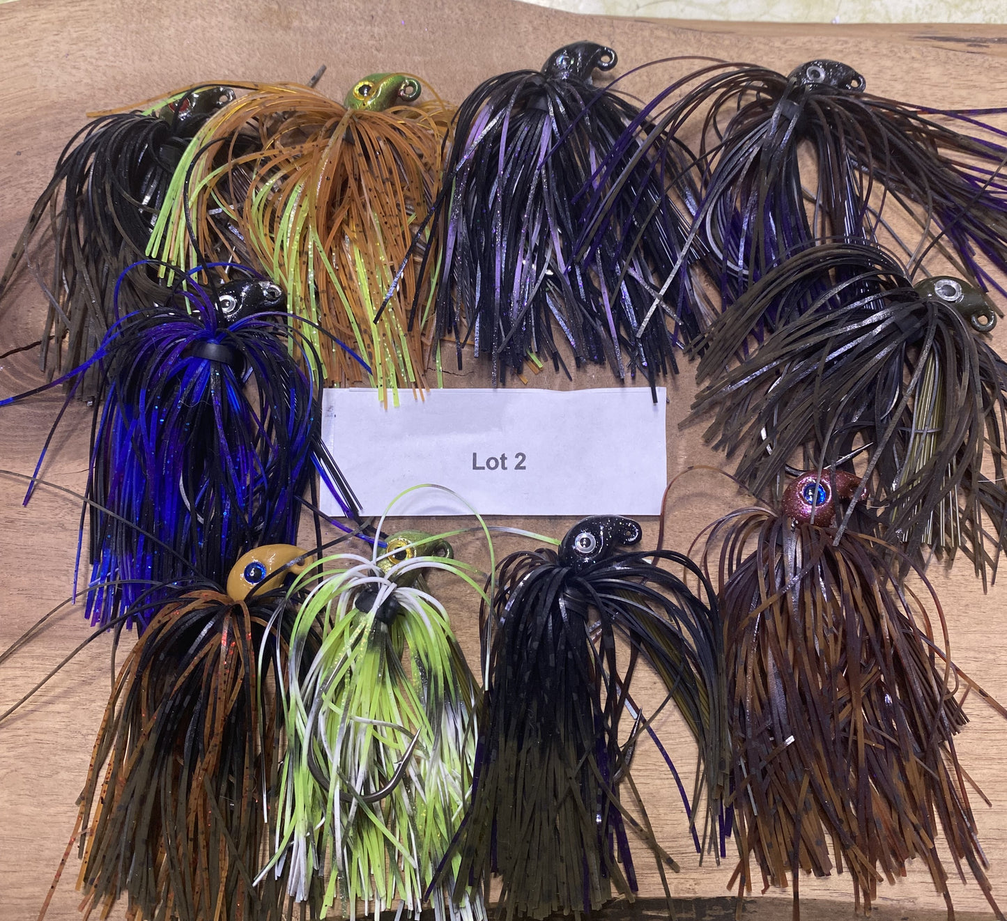 1/4oz Bass  Snootie Jigs with  3/0 32786BLN Mustad Ultra Point hooks. Lot 2 Lot of 10 jigs.
