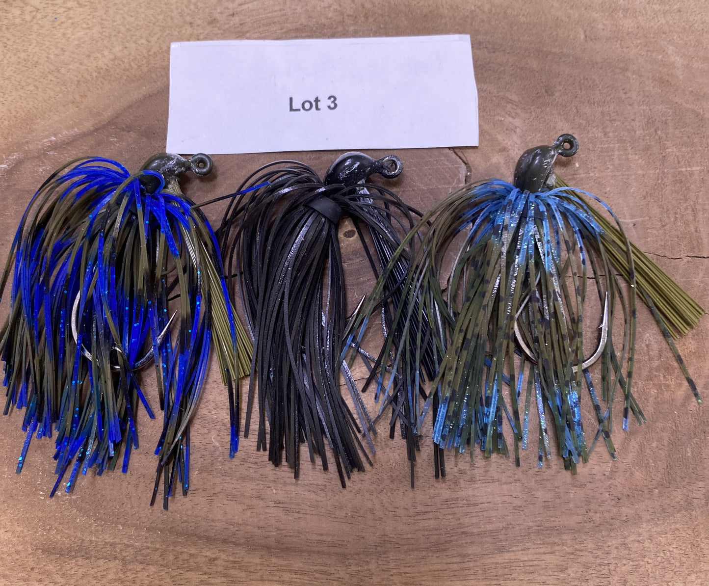 1/4oz Bass Arky Jigs with Mustad 3/0 91768BLN HOOKS 3 DIFFERENT LOTS