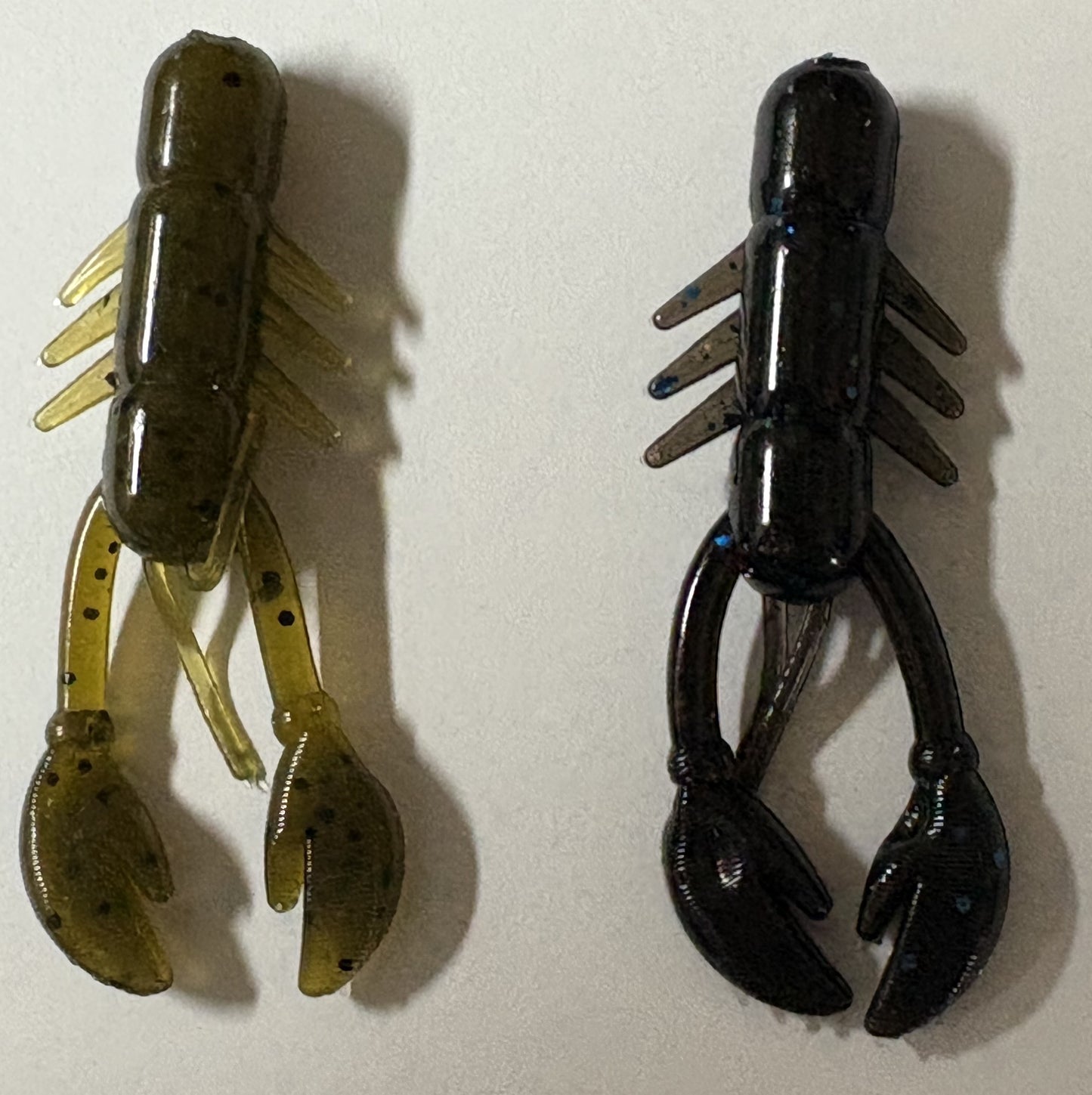 2.5"soft plastic craw Ned bait Bass, walleye, pike 10 pcs
