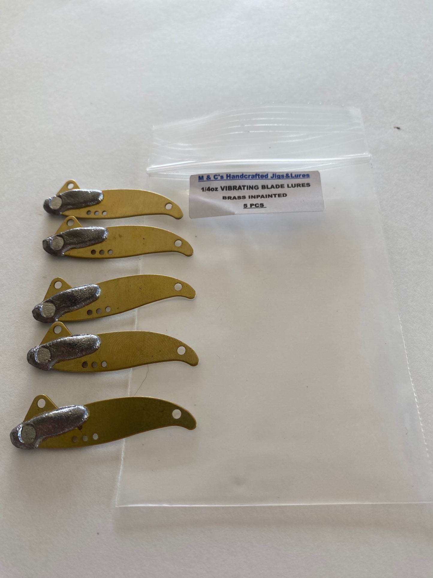 1/4oz or 1/2oz Vibrating  Blades Nickel or Brass 5pcs.