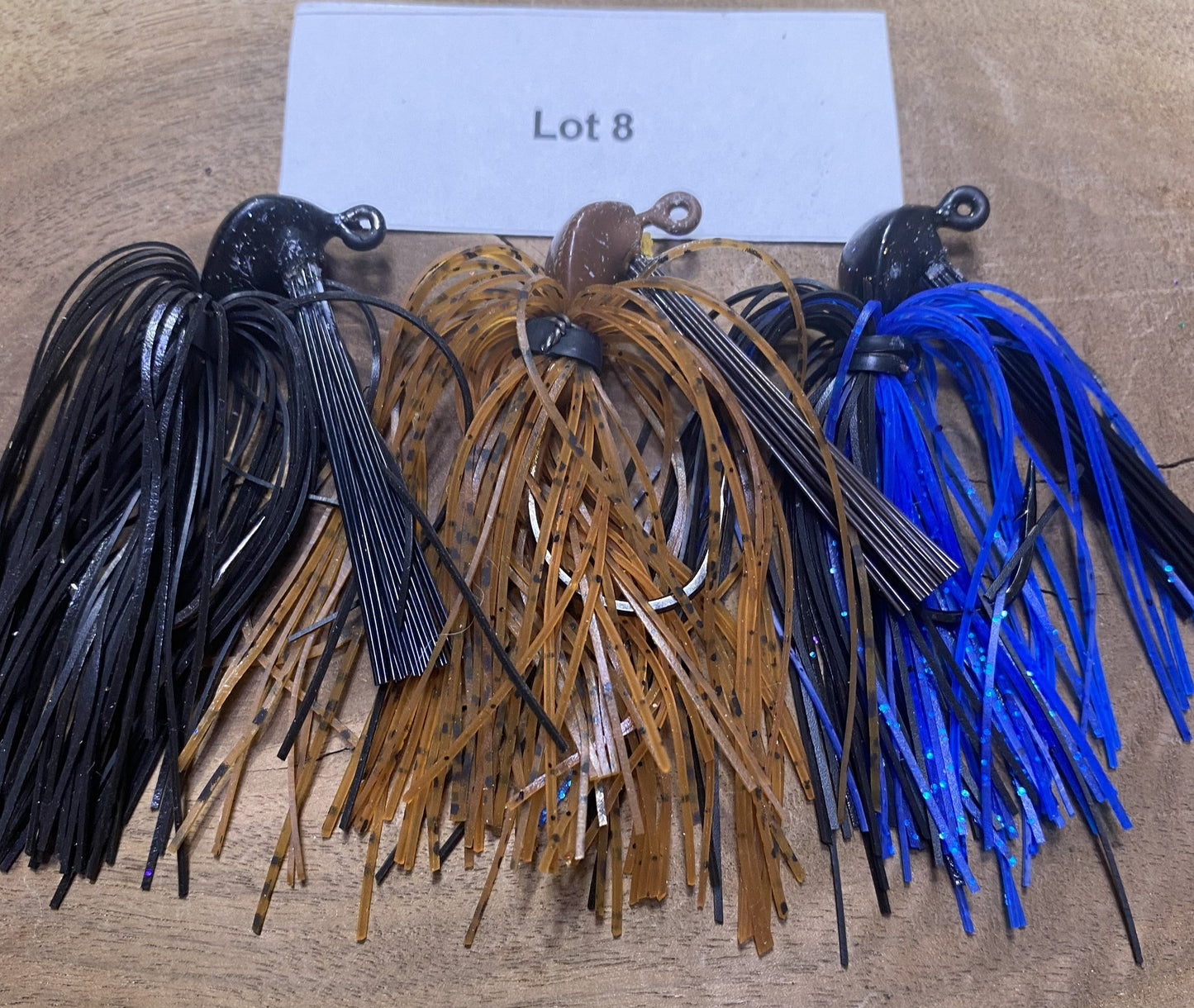 1/4oz Bass Flipping Jigs with 3/0 Mustad Ultra Point hooks Lot 8