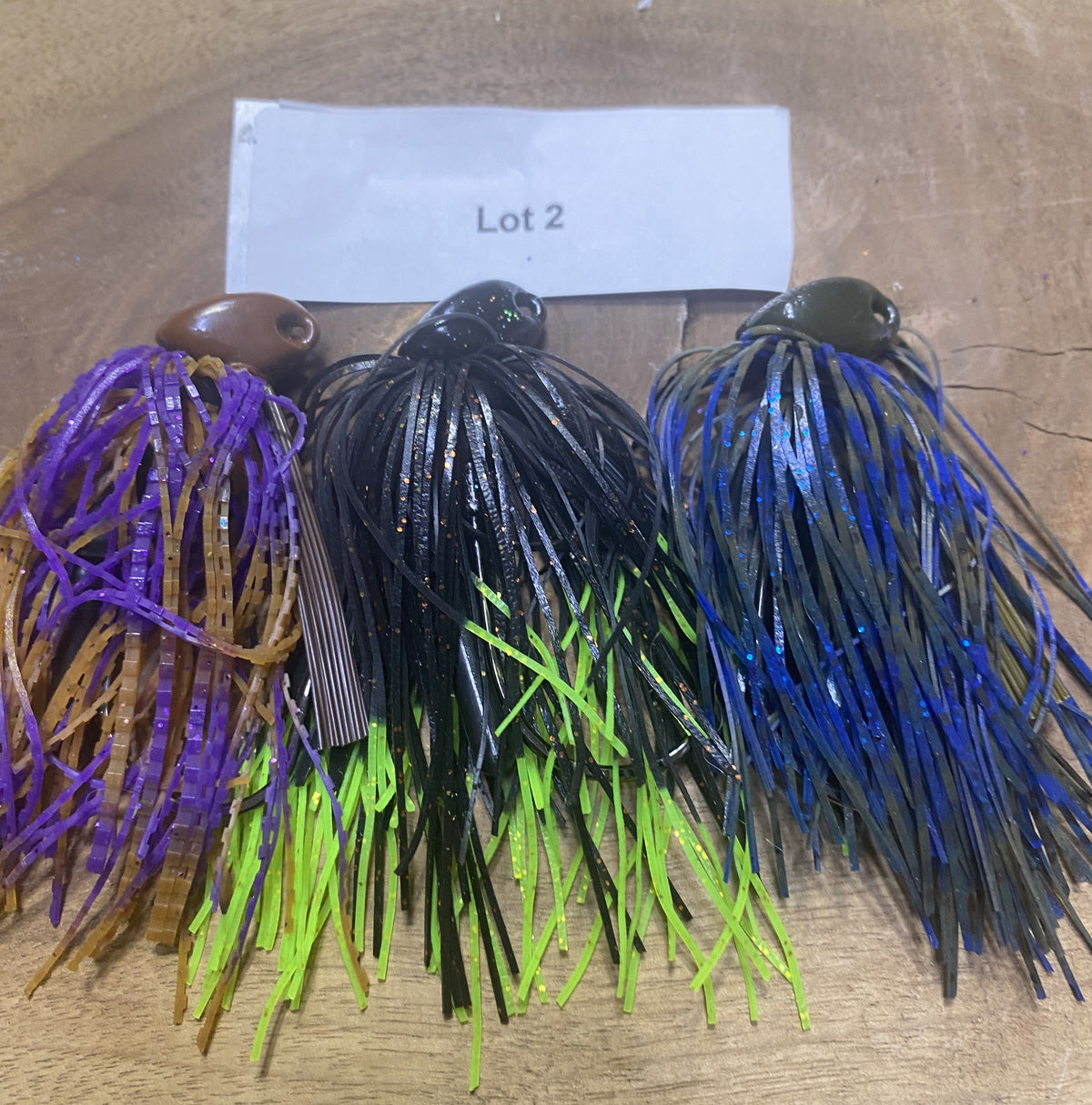 Jig Rattle 1/2oz Bass Brush Jigs with rattles and 5/0 32786BLN Mustad Ultra Point ...