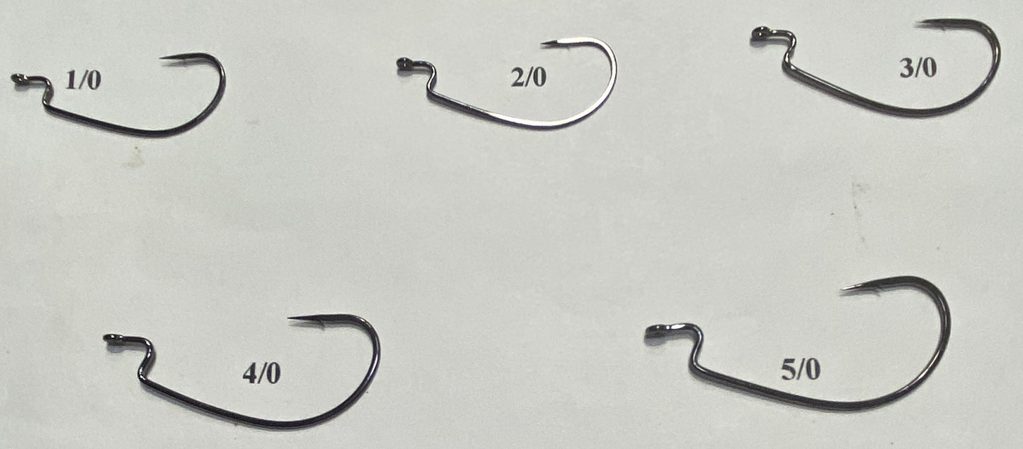 Gamakatsu EWG Hooks 5 sizes 1/0, 2/0, 3/0, 4/0, and 5/0