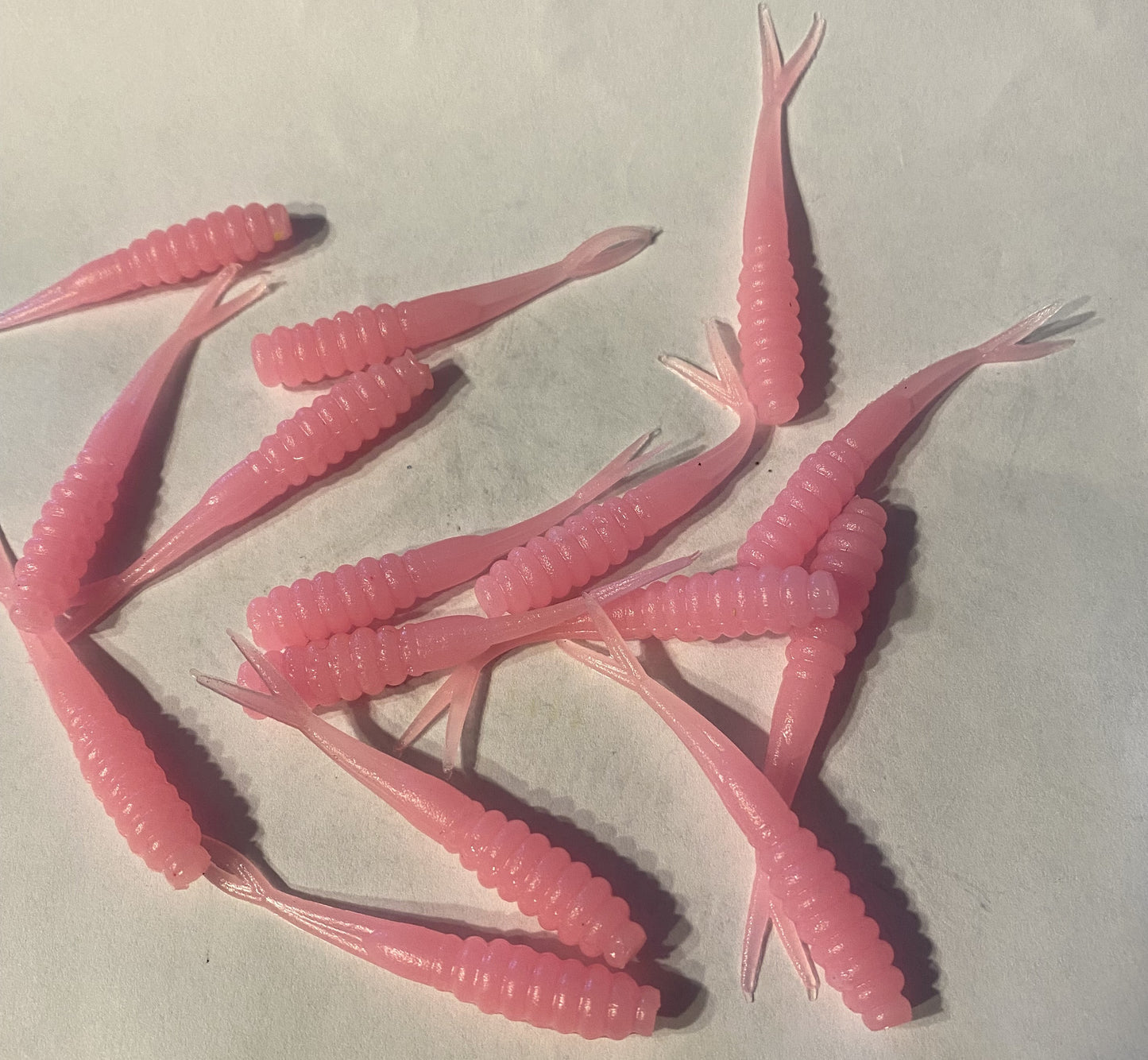 2" crappie flukes soft plastic baits