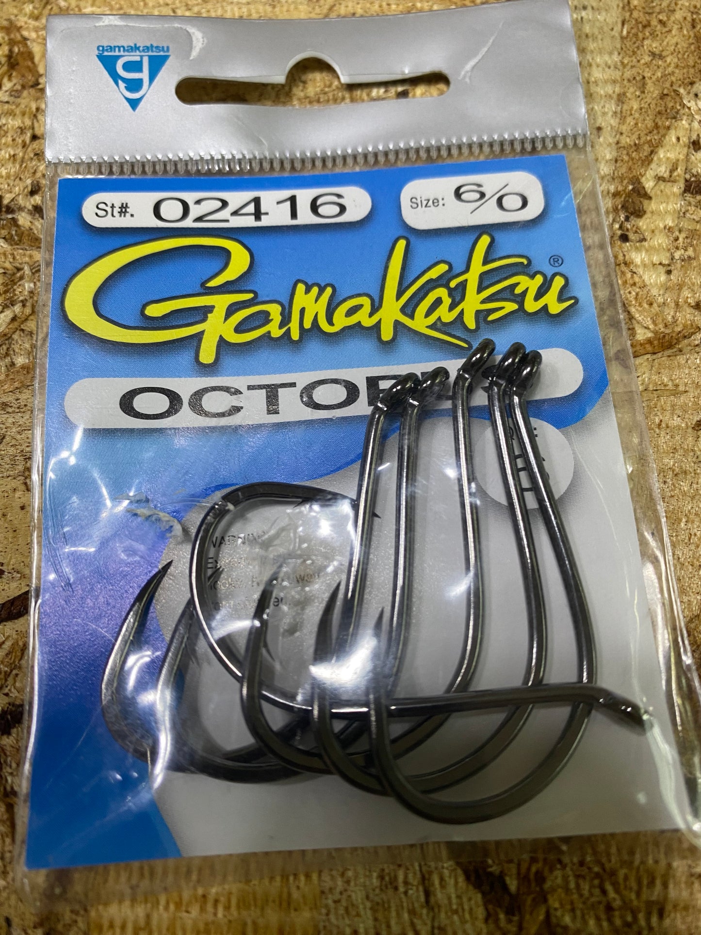 Gamakatsu Octopus 6/0 hooks Qty 6 per pack