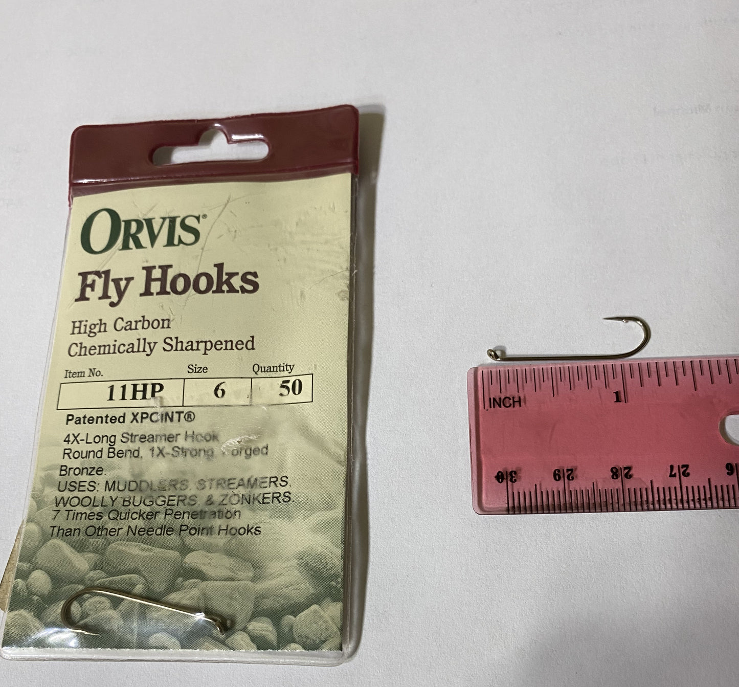 Orvis 11HP Bronze 4X long Streamer Hooks - Package of 50