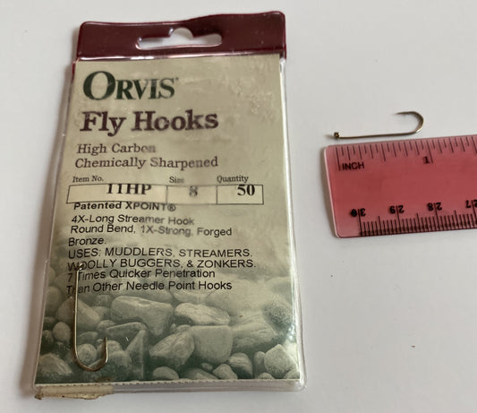 Orvis 11HP Bronze 4X long Streamer Hooks - Package of 50