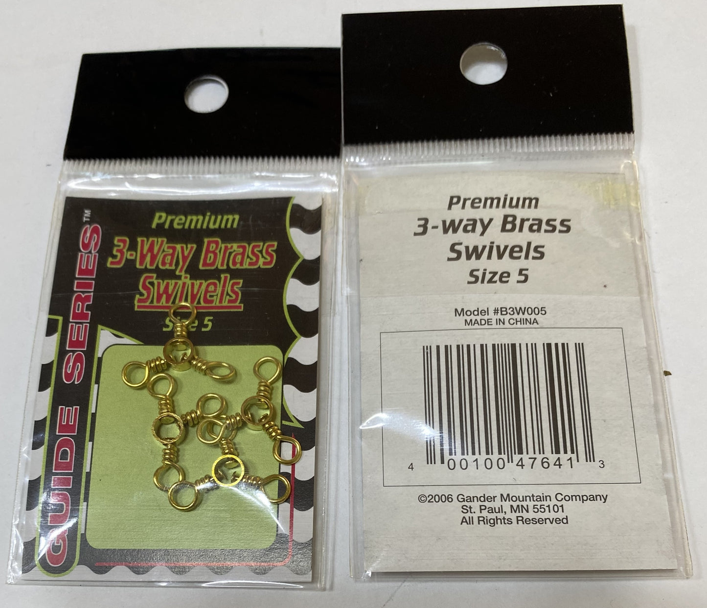 Gander Mountain Guide Series Premium 3-Way Brass Swivel B3W005 size 5