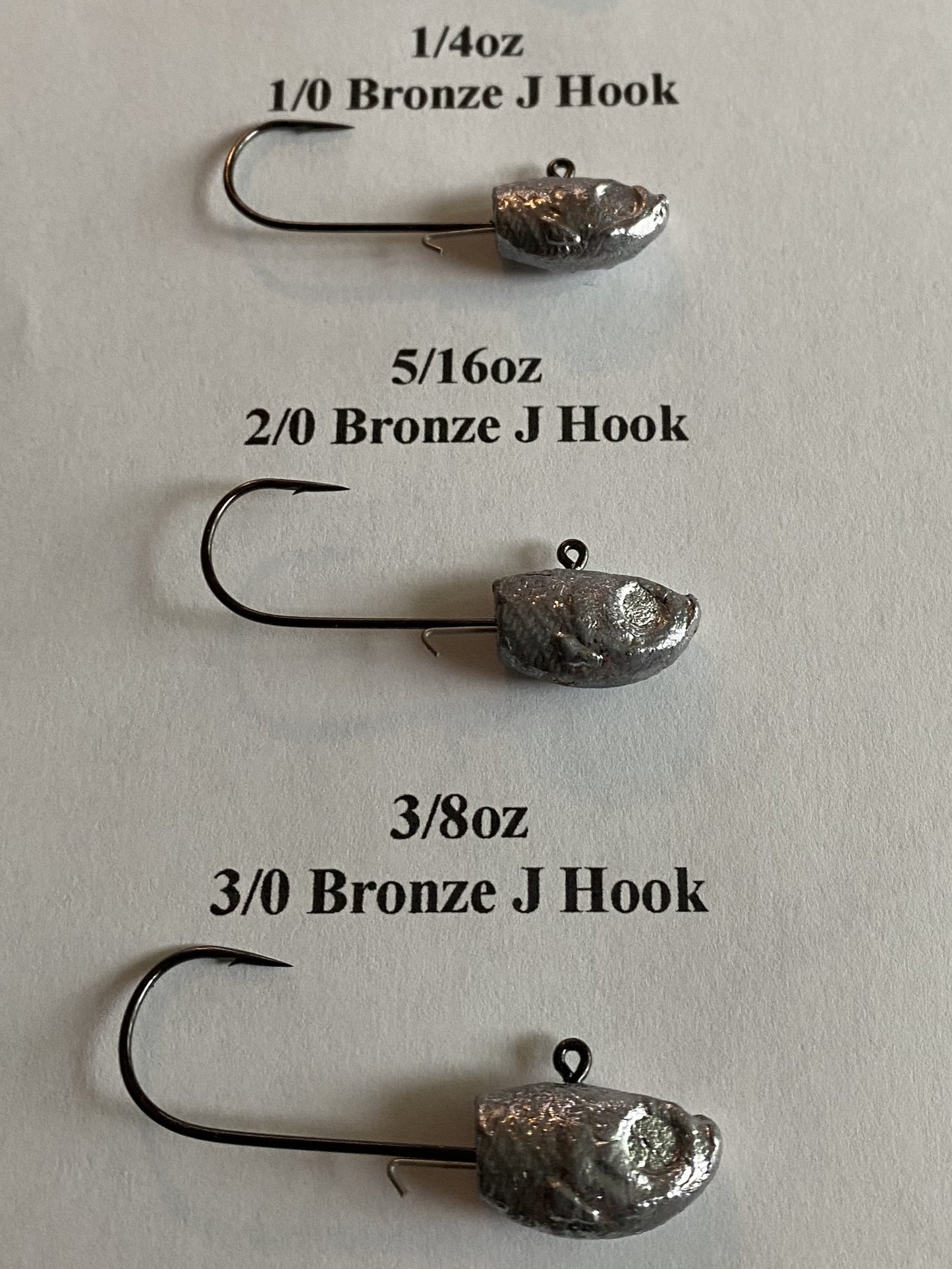 Diner Head Jigs with wire keeper assorted sizes 10pcs.